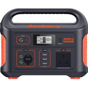 JACKERY G0500U0500UH Explorer 500 518 Wh Portable Power Station, Black,Orange