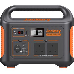 JACKERY G1000U1000UH Explorer 1002 Wh Portable Power Station, Black,Orange