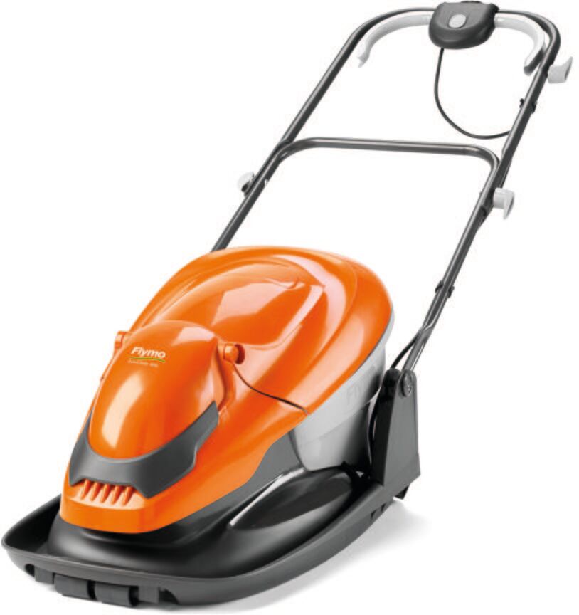 FLYMO Easi Glide 300 Corded Hover Lawn Mower - Orange & Grey