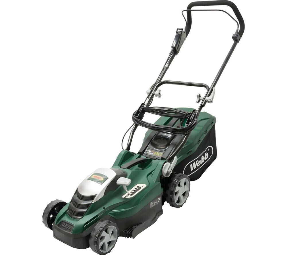 WEBB Classic WEER36 Corded Rotary Lawn Mower - Green