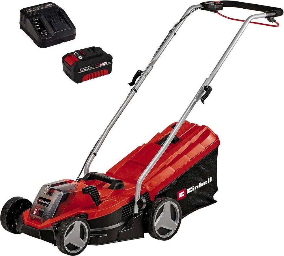 Einhell GE-CM 18/33 Li Cordless Rotary Lawn Mower - Red & Black