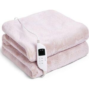 SILENTNIGHT Luxury Faux Fur Heated Throw Electric Blanket - Single