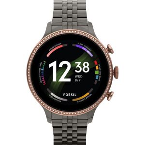 FOSSIL Gen 6 FTW6078 Smart Watch - Gunmetal Grey, Stainless Steel Strap, Universal, Stainless Steel