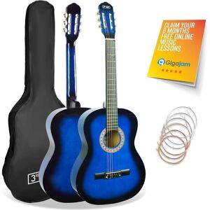 3RD AVENUE STX20CBBPK Junior Classical Guitar Pack - Blue, Blue,Black