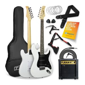 3RD AVENUE XF203AWHPK Electric Guitar Bundle - White, White