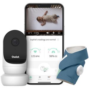 OWLET Baby Monitor Duo Smart Sock 3 & Cam 2 Bundle - Blue