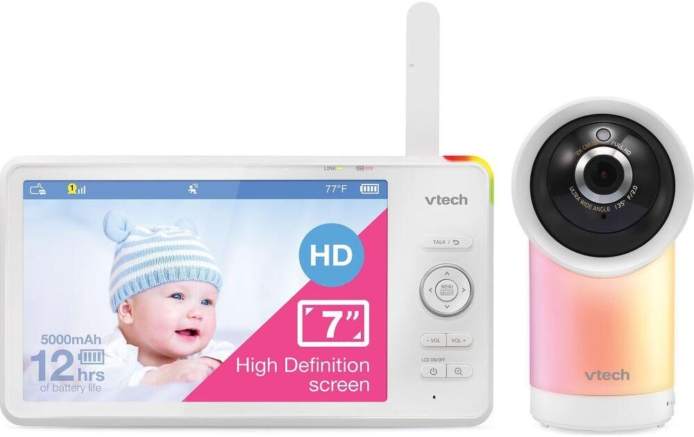 VTECH RM7766HD Smart Video Baby Monitor - White