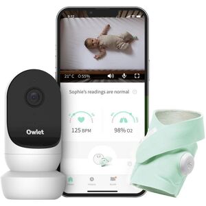 OWLET Baby Monitor Duo Smart Sock 3 & Cam 2 Bundle - Mint