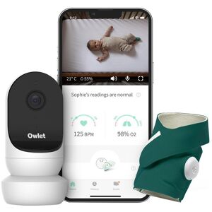 OWLET Baby Monitor Duo Smart Sock 3 & Cam 2 Bundle - Deep Sea Green