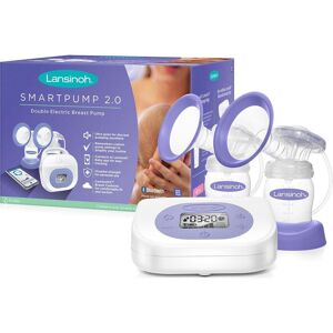 LANSINOH Smartpump 2.0 Double Electric Breast Pump - White & Purple