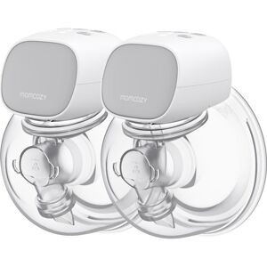 MOMCOZY S9 Pro Double Electric Wearable Breast Pump - White & Grey