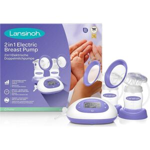 LANSINOH 2 in 1 Breast Pump - White & Purple