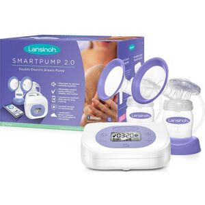 LANSINOH Smartpump 2.0 Double Electric Breast Pump - White & Purple