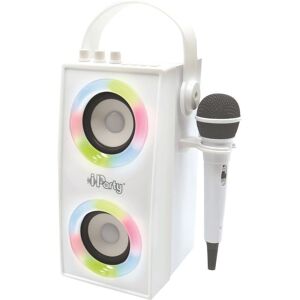 LEXIBOOK iParty BTP180Z Bluetooth Karaoke System - White, White