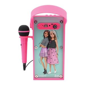 LEXIBOOK BTP180BBZ Bluetooth Karaoke System - Barbie, Pink