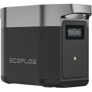 ECOFLOW Smart Extra Battery for DELTA 2 Portable Power Stations, Silver/Grey,Black