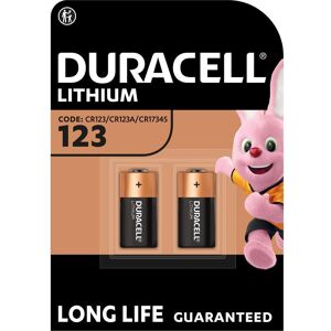 DURACELL DL123A/CR123A/EL123A Ultra Photo 123A Batteries - Pack of 2