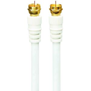 LOGIK Satellite F Plug Cable - 4 m, White