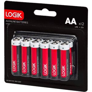 LOGIK LAA1216 AA Alkaline Batteries - Pack of 12