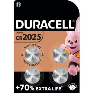 DURACELL DL2025/CR2025/ECR2025 Batteries - Pack of 4