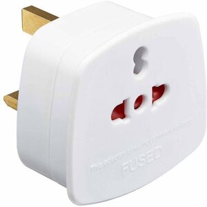 LOGIK LVISIT20 Worldwide to UK Travel Adapter, White