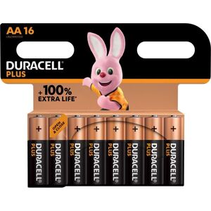 DURACELL Plus AA Alkaline Batteries - Pack of 16