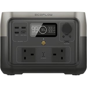 ECOFLOW RIVER 2 Max 512 Wh Portable Power Station, Silver/Grey,Black