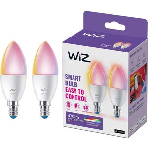 WIZ CONNECTED Colour Smart Candle Light Bulb - E14, Twin Pack