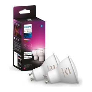 PHILIPS HUE White & Colour Ambiance Bluetooth LED Bulb - GU10, Twin Pack
