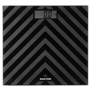 SALTER Chevron Bathroom Scales - Black, Patterned,Black