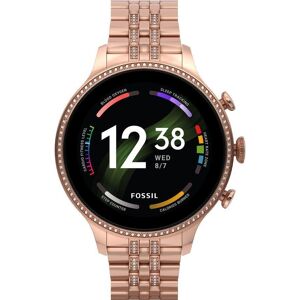 FOSSIL Gen 6 FTW6077 Smart Watch - Rose Gold, Stainless Steel Strap, Universal, Stainless Steel