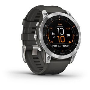 GARMIN epix - Stainless Steel & Slate Grey, 33 mm, Stainless Steel