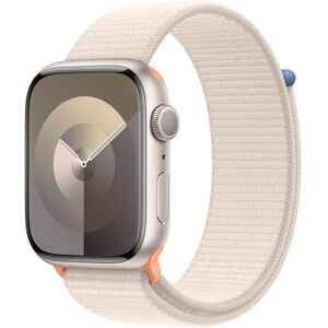 APPLE Watch Series 9 - 45 mm Starlight Aluminium Case with Starlight Sport Loop, Cream