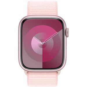 APPLE Watch Series 9 - 45 mm Pink Aluminium Case with Light Pink Sport Loop, Pink