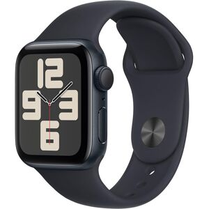 APPLE Watch SE (2023) - 40 mm Midnight Aluminium Case with Midnight Sports Band, M/L, Black