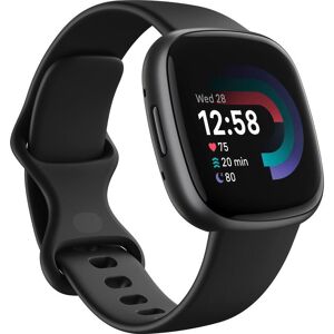 FITBIT Versa 4 Smart Watch - Black & Graphite, Black,Silver/Grey