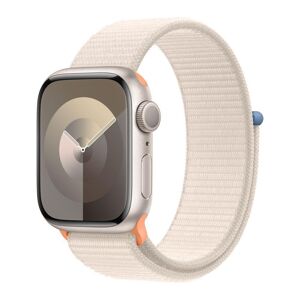 APPLE Watch Series 9 - 41 mm Starlight Aluminium Case with Starlight Sport Loop, Cream