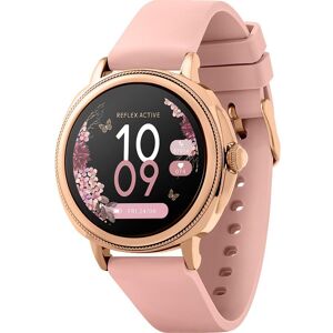 REFLEX ACTIVE Series 25 Smart Watch - Rose Gold & Pink, Silicone Strap, Pink