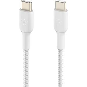 BELKIN Braided to USB Type-C Cable - 1 m, White, White