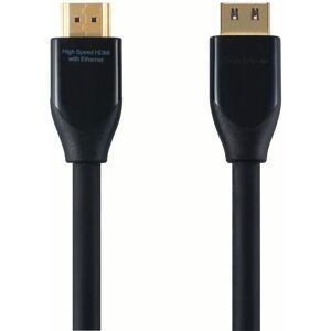 SANDSTROM Black Series S1HDM115 High Speed HDMI Cable with Ethernet - 1 m, Black