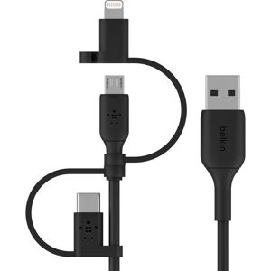 BELKIN Boost Charge 3-in-1 USB Cable - 1 m, Black