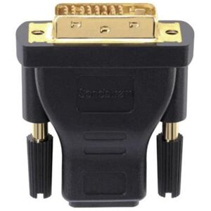 SANDSTROM AV Black Series SHDVA114X HDMI to DVI Adapter, Gold,Black