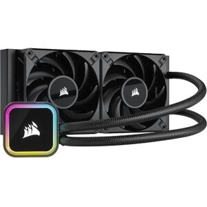 CORSAIR CUE H100i RGB ELITE Liquid 240 mm CPU Cooler - RGB LED, Black, Black