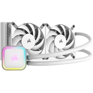 CORSAIR CUE H100i RGB ELITE Liquid 240 mm CPU Cooler - RGB LED, White, White