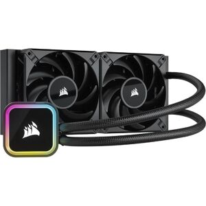 CORSAIR CUE H100i RGB ELITE Liquid 240 mm CPU Cooler - RGB LED, Black, Black