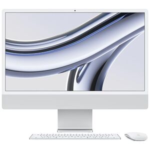 APPLE iMac 4.5K 24" (2023) - M3, 512 GB SSD, Silver, Silver/Grey