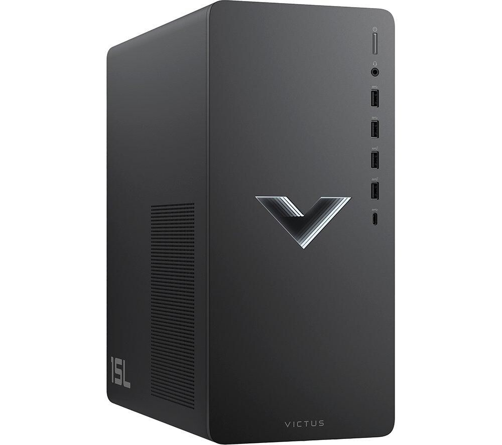 HP Victus 15L Gaming Desktop - AMD Ryzen™ 5, RTX 3050, 512 GB SSD, Silver/Grey