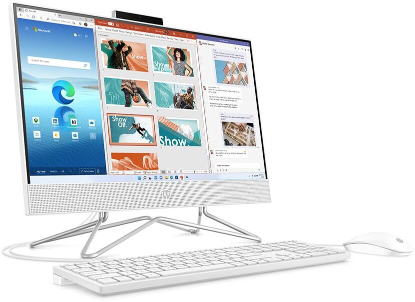 HP 22-dd2006na 21.5" All-in-One PC - Intel®Pentium, 128 GB SSD, White, White