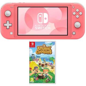 Nintendo Switch Lite (Coral) & Animal Crossing: New Horizons Bundle, Pink