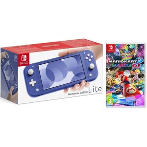 Nintendo Switch Lite Blue & Mario Kart 8 Deluxe Bundle, Blue